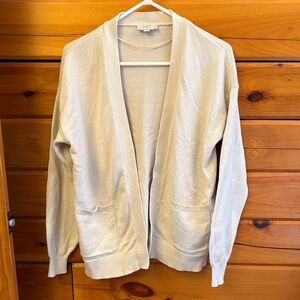 Beige Open Cardigan
